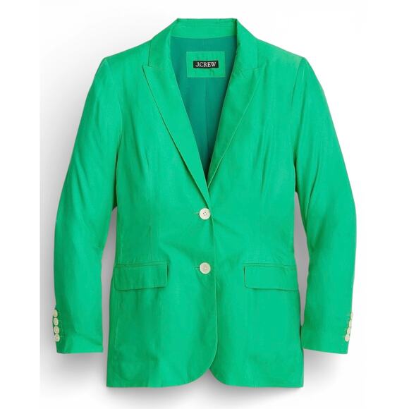 J.Crew Jackets & Blazers - J.Crew Limited-edition Drapey Long Parke Blazer Summer Green Size 6 Cupro Blend